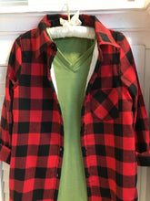 Load image into Gallery viewer, Buffalo Plaid, faux fur vest
